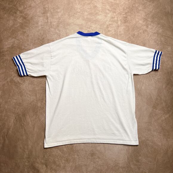 Vintage 80s Jerzees by Russell #1 Grandma Airbrushed Ringer T-Shirt White Heart - Picture 4 of 8